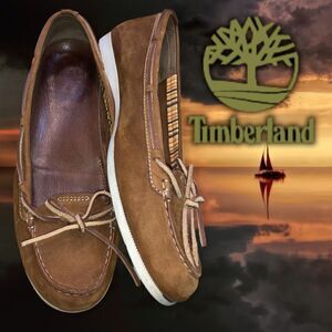 Timberland Women’s Boat Moc 9 Genuine Leather tan